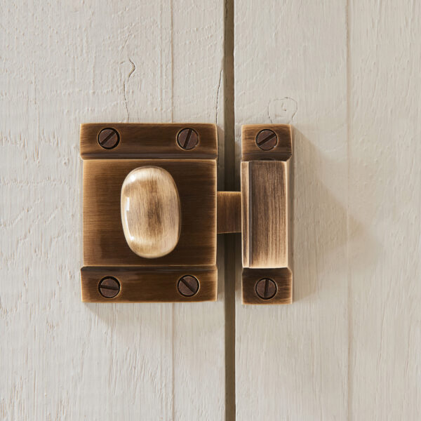 cabinet latch antique brass