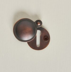 covered escutcheon autumn bronze