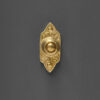art nouveau minster bell push brass