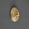 round rococco bell push brass