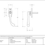 polished chrome peardrop espag rh