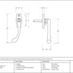 antique pewter peardrop espag lh