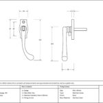 polished brass peardrop espag rh