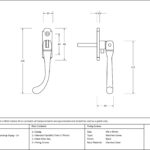 black locking peardrop espag lh