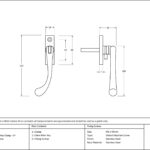 satin chrome slim peardrop espag lh