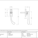 satin chrome slim peardrop espag rh