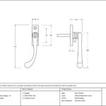 antique pewter slim peardrop espag lh