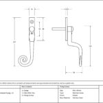 pewter 16mm monkeytail espag lh