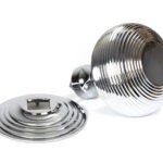 polished chrome beehive centre door knob