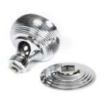 polished chrome beehive centre door knob