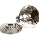 polished nickel beehive centre door knob