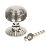 polished nickel beehive centre door knob