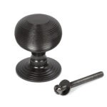 aged bronze beehive centre door knob