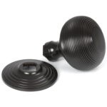 aged bronze beehive centre door knob