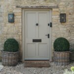 aged bronze beehive centre door knob