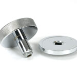 polished chrome brompton centre door knob (plain)