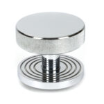 polished chrome brompton centre door knob (beehive)