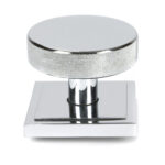 polished chrome brompton centre door knob (square)
