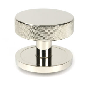 polished nickel brompton centre door knob (plain)