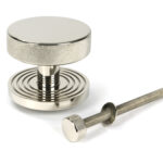 polished nickel brompton centre door knob (beehive)