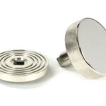 polished nickel brompton centre door knob (beehive)
