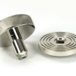 polished nickel brompton centre door knob (beehive)