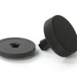 aged bronze brompton centre door knob (plain)