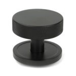 aged bronze brompton centre door knob (plain)