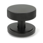 aged bronze brompton centre door knob (art deco)