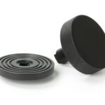 aged bronze brompton centre door knob (beehive)