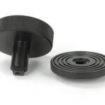 aged bronze brompton centre door knob (beehive)