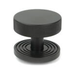 aged bronze brompton centre door knob (beehive)