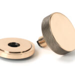 polished bronze brompton centre door knob (art deco)