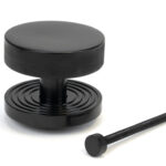 black brompton centre door knob (beehive)