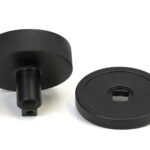 matt black brompton centre door knob (plain)
