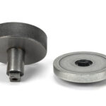 pewter brompton centre door knob (plain)