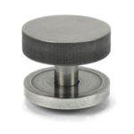 pewter brompton centre door knob (plain)