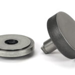 pewter brompton centre door knob (art deco)