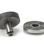 pewter brompton centre door knob (beehive)