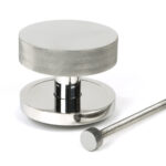 polished marine ss (316) brompton centre door knob (plain)