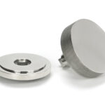 polished marine ss (316) brompton centre door knob (art deco)