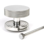 polished marine ss (316) brompton centre door knob (beehive)