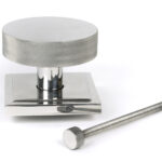 polished marine ss (316) brompton centre door knob (square)