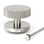 satin marine ss (316) brompton centre door knob (plain)