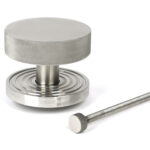 satin marine ss (316) brompton centre door knob (beehive)