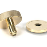 polished brass brompton centre door knob (plain)