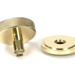 polished brass brompton centre door knob (art deco)