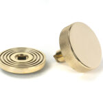 polished brass brompton centre door knob (beehive)
