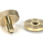 polished brass brompton centre door knob (beehive)