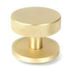 satin brass brompton centre door knob (plain)